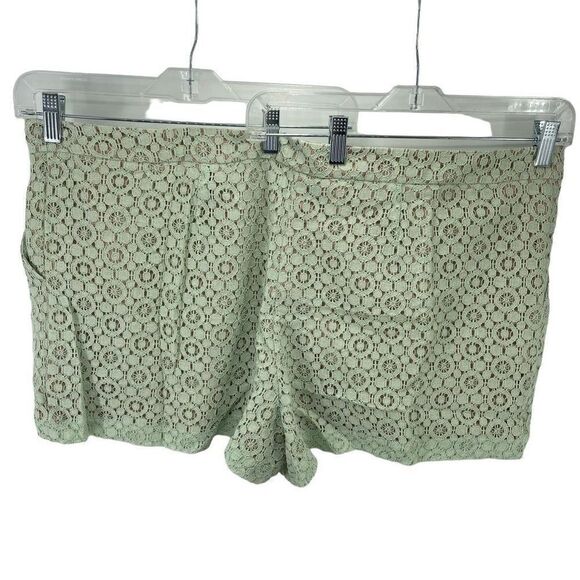 Victoria Beckham For Target Women's Mint Green Lace Shorts Size 24W NWT NEW - Picture 5 of 12
